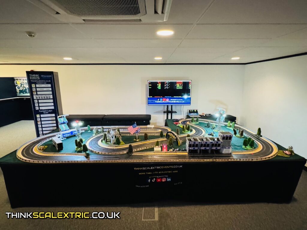 atlassian williams f1 team race day hospitality gp 2026 giant scalextric event entertainment
