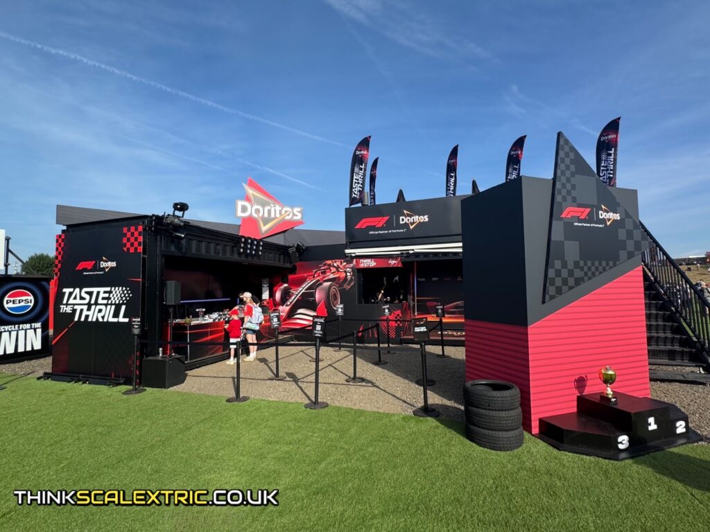 PepsiCo Doritos Thrill Zone British F1 GP Fanzone July 2026 corporate scalextric event hire