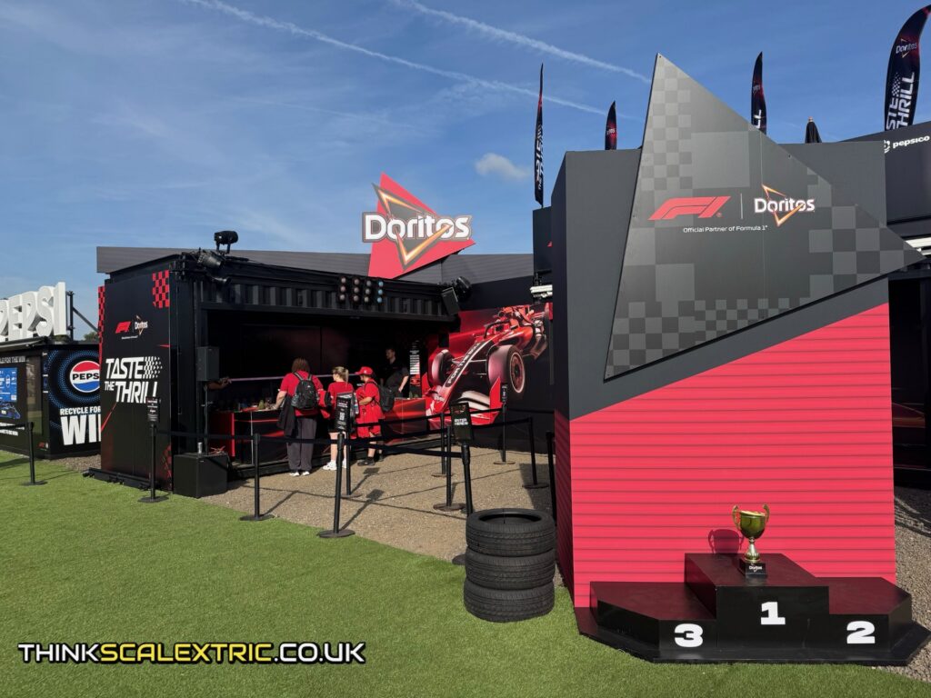 PepsiCo Doritos Thrill Zone British F1 GP Fanzone July 2026 corporate scalextric event hire