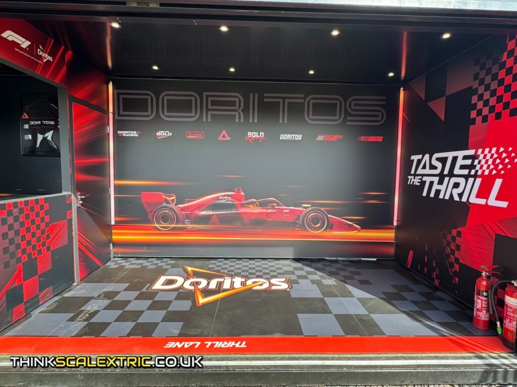 PepsiCo Doritos Thrill Zone British F1 GP Fanzone July 2026 corporate scalextric event hire