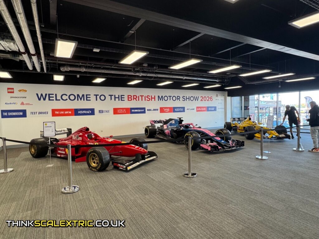 british motor show 2026 farnborough giant scalextric bespoke track