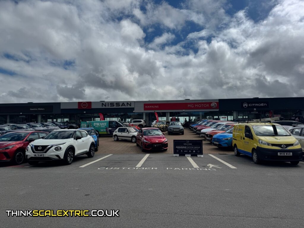 hawkins motor group shaun wallace charity scalextric challenge august 2026 corporate scalextric event hire