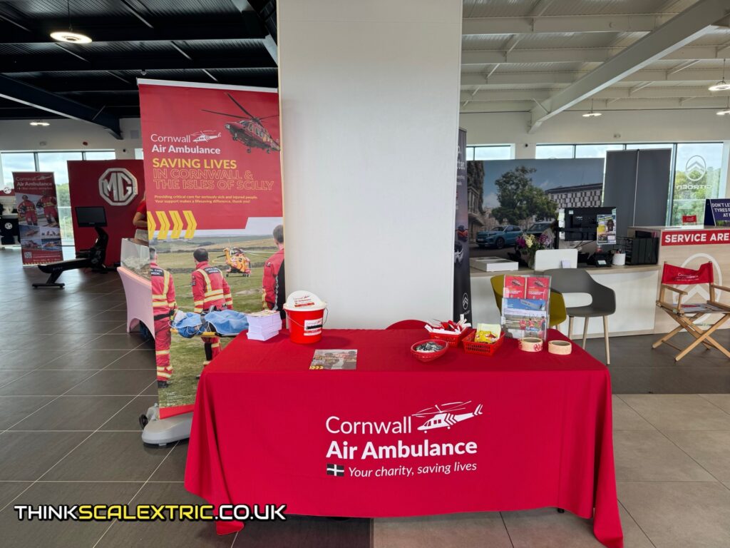hawkins motor group shaun wallace charity scalextric challenge august 2026 corporate scalextric event hire