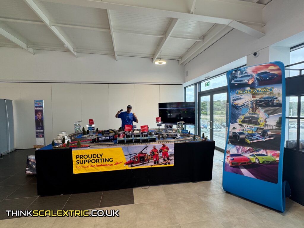 hawkins motor group shaun wallace charity scalextric challenge august 2026 corporate scalextric event hire