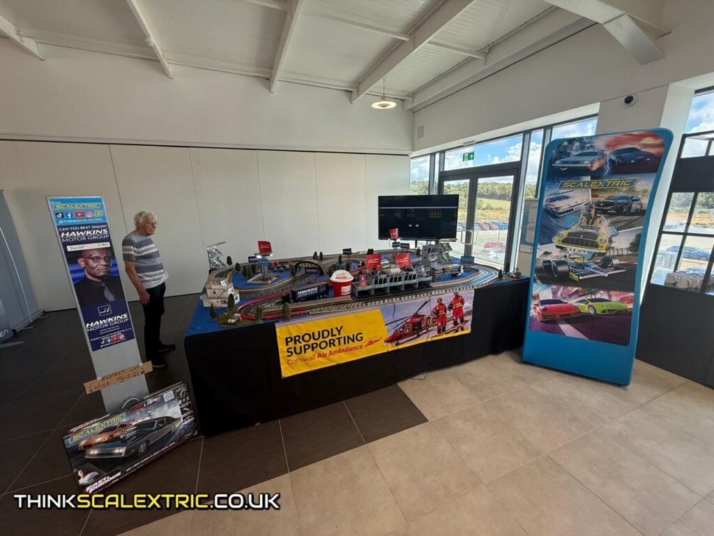 hawkins motor group shaun wallace charity scalextric challenge august 2026 corporate scalextric event hire