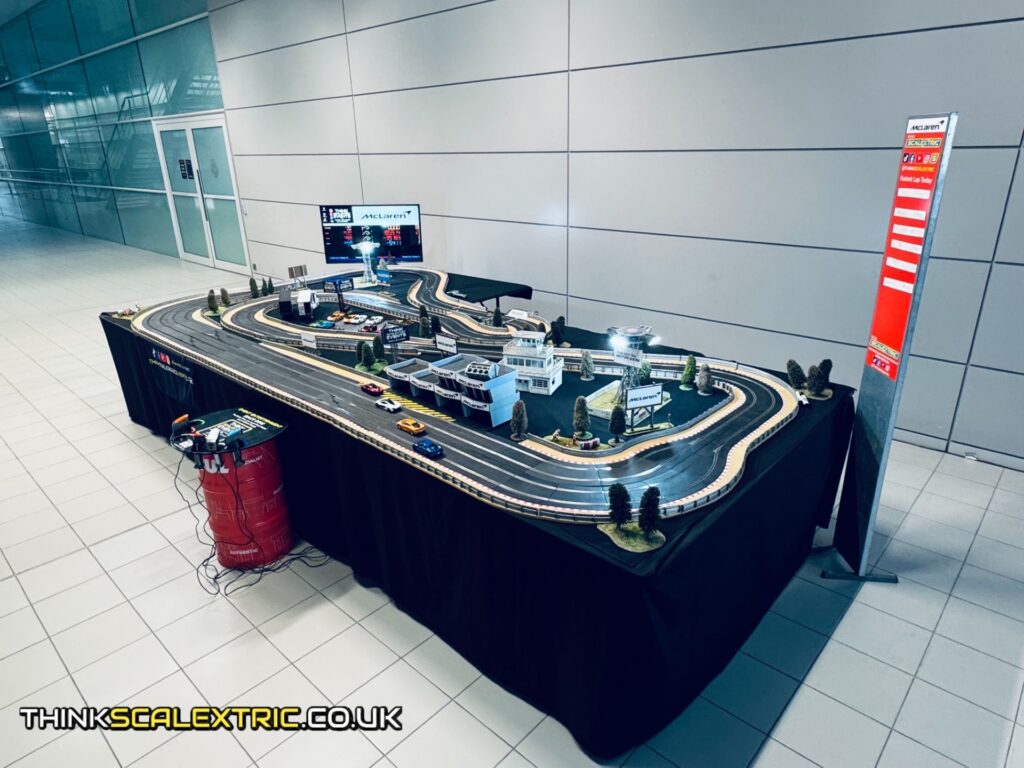 McLaren Racing Family and Friends Day at Technology Centre August 2026 corporate scalextric event hire
