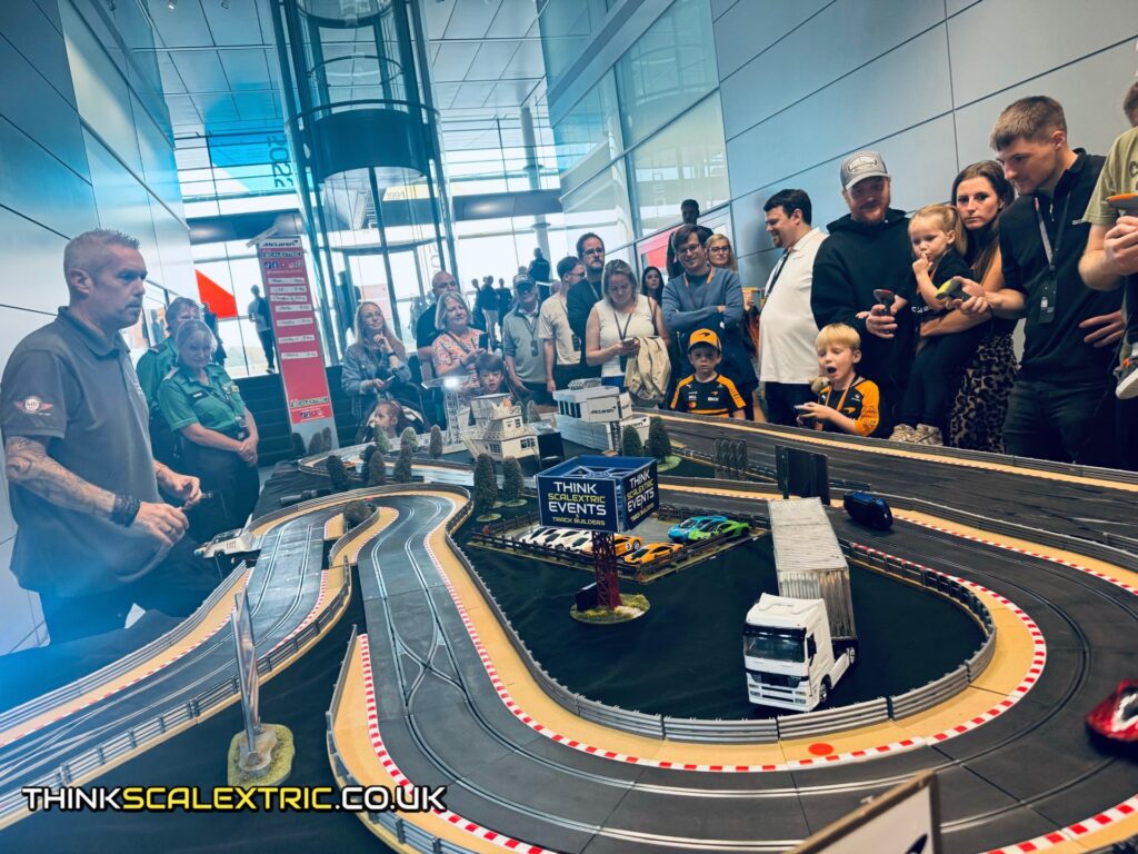 McLaren Racing Family and Friends Day at Technology Centre August 2026 corporate scalextric event hire